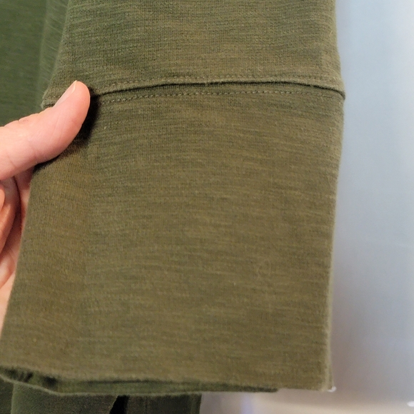 Merona Olive Green Women's Scoop Neck Tunic - Picture 9 of 13